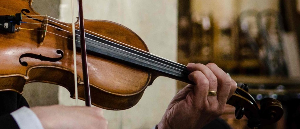 Violin being played